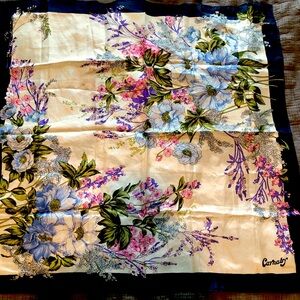 Vintage Carnaby Floral Silk Scarf